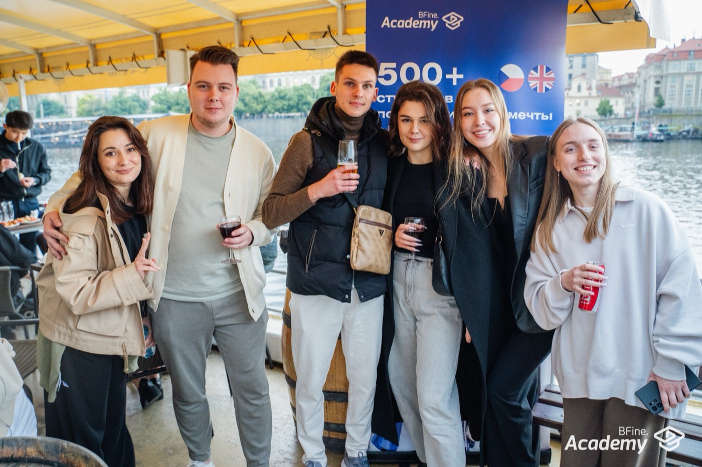 BFine.Academy students at a meetup in Prague